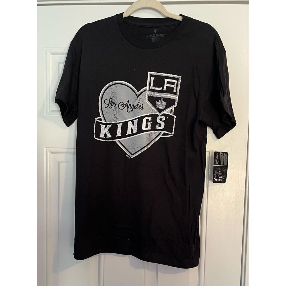 New NHL LA Kings Women's Size Medium Black #73 Toffoli Short Sleeve Shirt Top